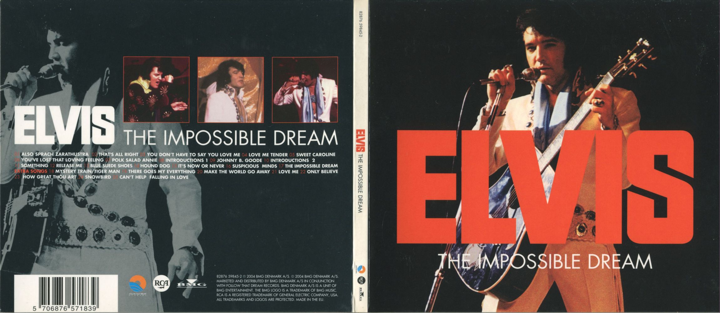 Elvis Presley  The Impossible Dream : Front + Inlay